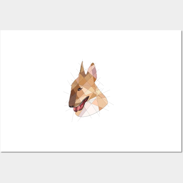 Bull Terrier Wall Art by Blacklightco